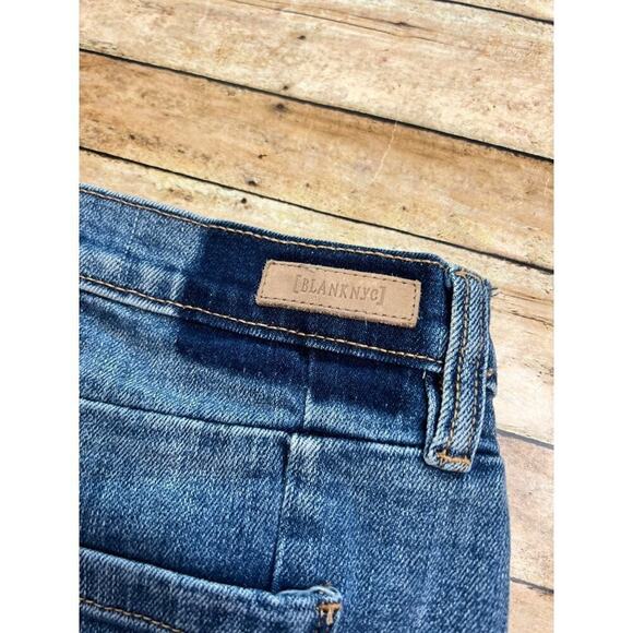 BlankNYC The Essex Paneled Blue Denim Shorts Size 25 - Picture 4 of 14
